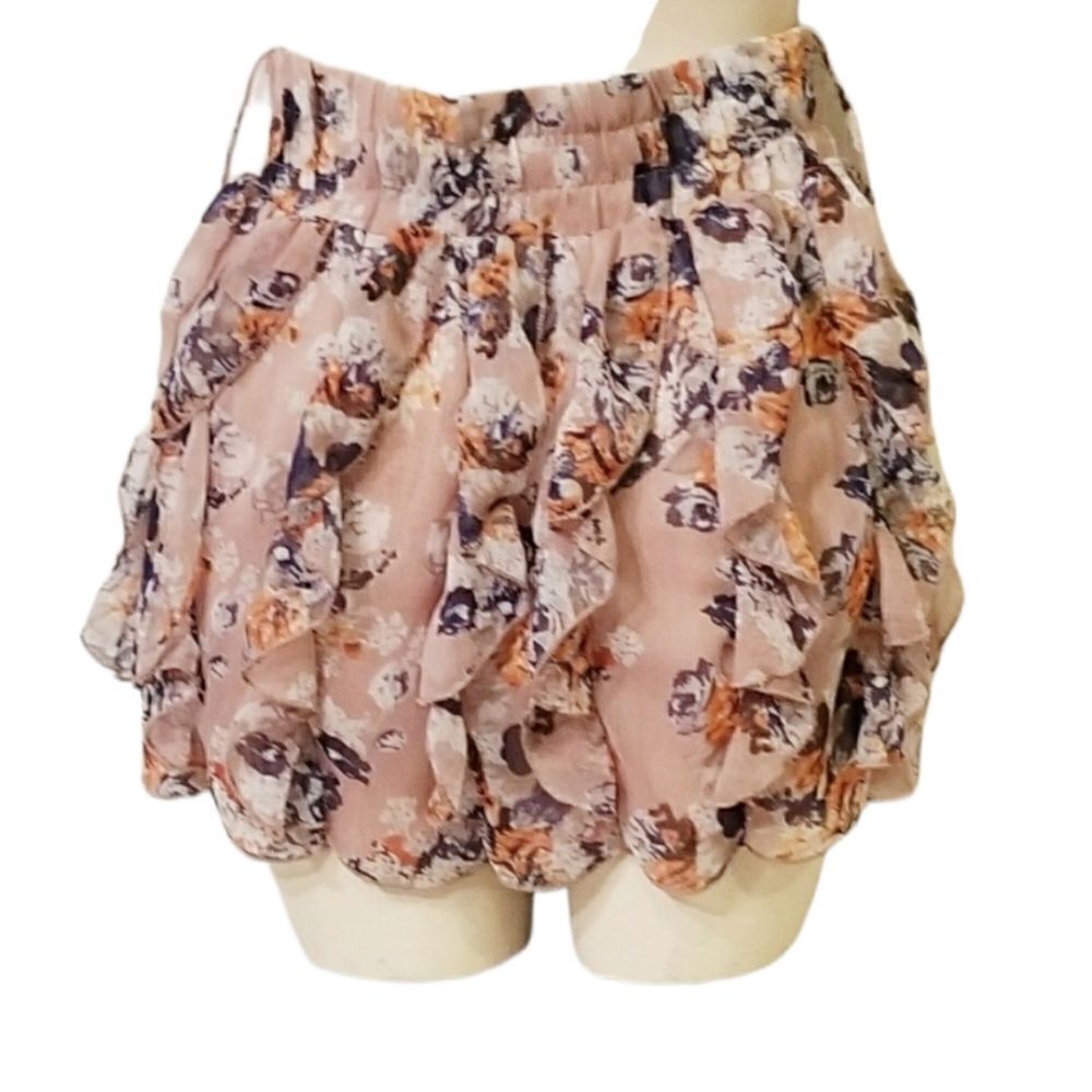 Rue21 Ruffled Floral Skirt Size Small‎